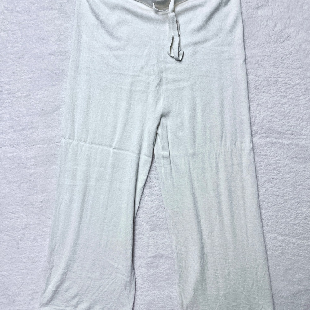 n. peal cashmere silk pants white